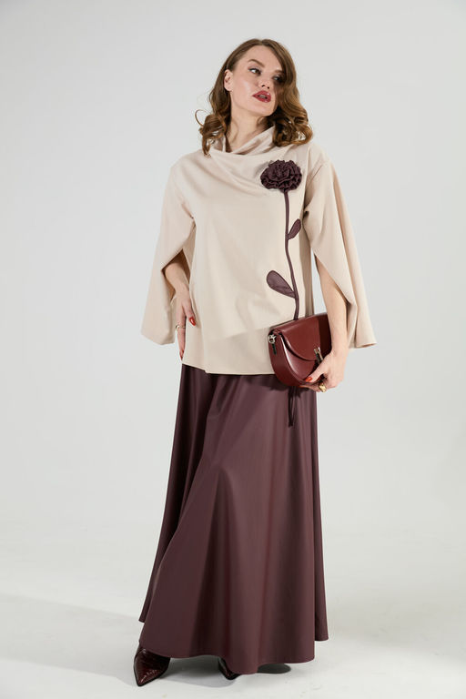 Юбка NIKVA н813-21 бордо