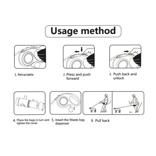 Рулетка Пижон Premium с поводком-лентой 3 м, контейнером под пакеты и 15 пакетов, до 15 кг  фото 9