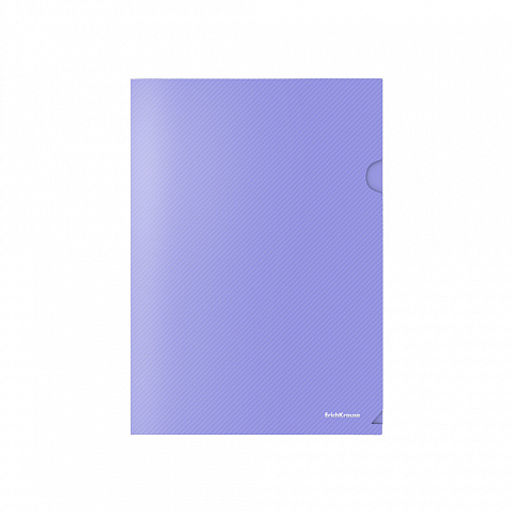 Цена за 12 шт. Папка-уголок пластиковая ErichKrause Diagonal Pastel, A4, непрозрачный, ассорти (в пакете по 12 шт.)  фото 4