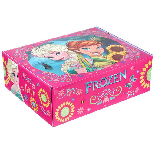Подарочная коробка складная с игрой внутри, 28×21×9 см, Холодное сердце
