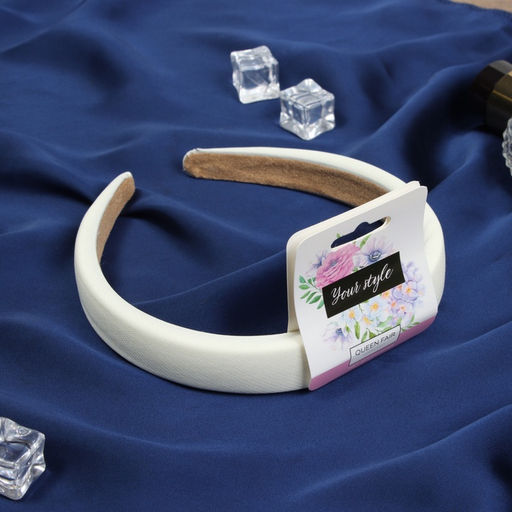 Цена за 2 шт. Ободок для волос «Жаннет», галант, 2 см, бежевый