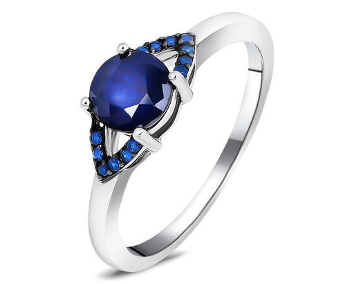 Кольцо, сапфир корунд , наносапфир, SL-RIC110