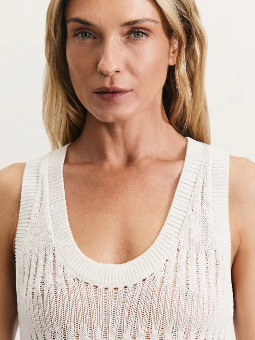 Майка ажурной вязки из вискозы / Zarina  фото 6