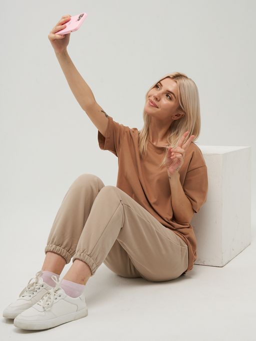 Брюки женские BY222-30011/3. ТФ104 латте