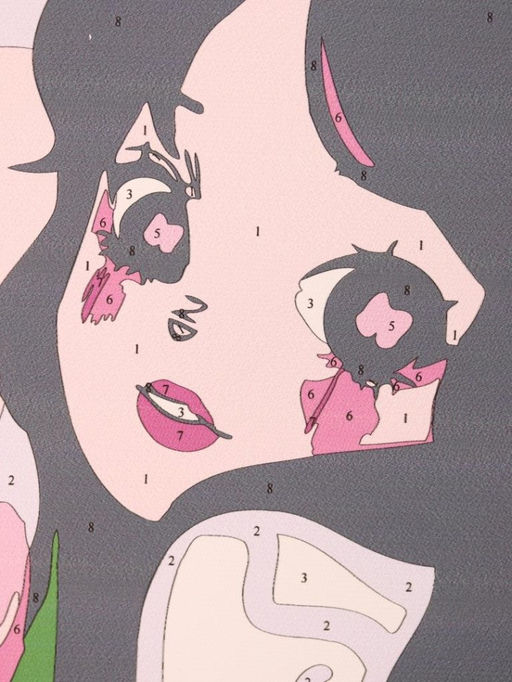 Картина по номерам на подрамнике Draw Me! Beautiful person, (20*20 см)