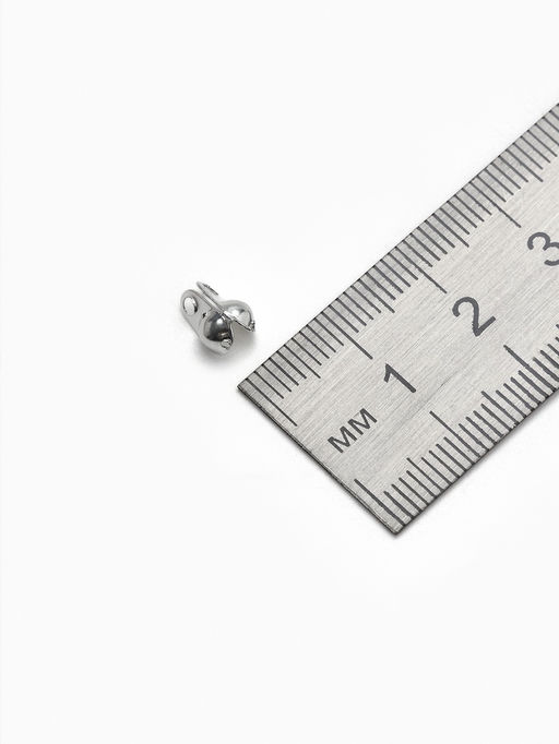 Концевик, цвет серебро, СМ-262, 3.2 мм (набор 20 шт.)