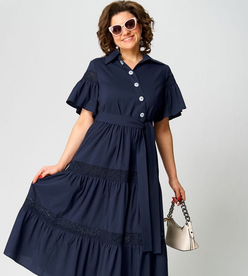 Платье EVA GRANT 7181Е темно-синий