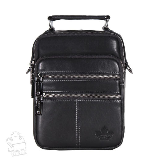Сумка мужская кожаная кожаный 22665Z black Zinimxs  в Новосибирске