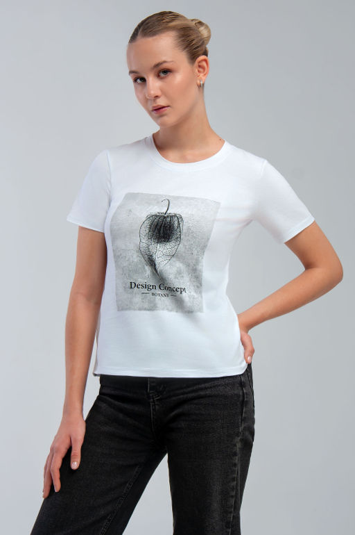 Арт. 3751 Футболка женская 42-50 (5 шт) Цвет:белый - Калинка фото 8