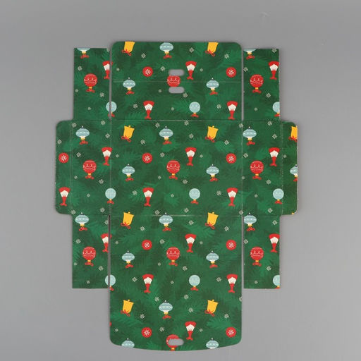 Коробка складная двухсторонняя Новогодние истории, 16.5 12.5 5 см, БЕЗ ЛЕНТЫ - Дарите счастье фото 7