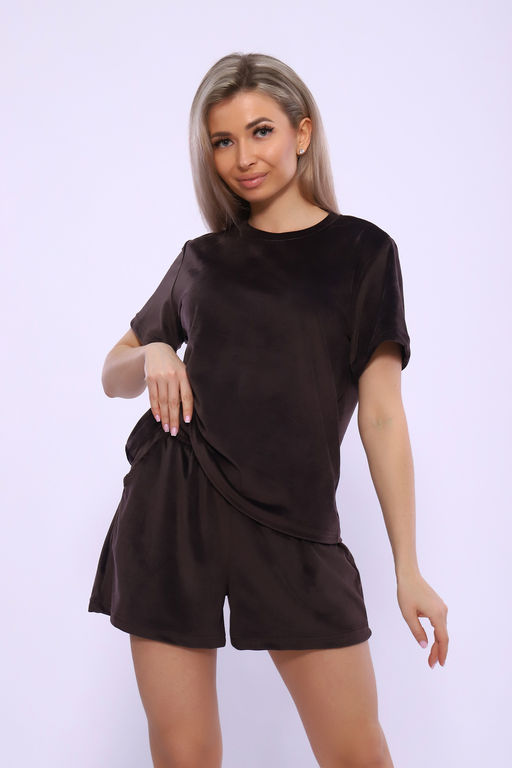 Костюм Натали 71118 футболка и шорты из велюра  фото 8