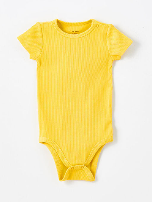 Bisiklet Yaka K?sa Kollu Basic Erkek Bebek ??t??tl? Body