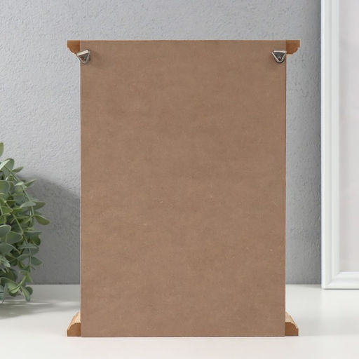 Ключница настенная «Грибы», дерево, 6 крючков, бежево-синяя, 6.2×19.5×25.2 см