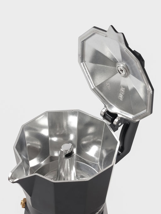 Кофеварка гейзерная Доляна Alum black, на 3 чашки, 150 мл, чёрная фото 4