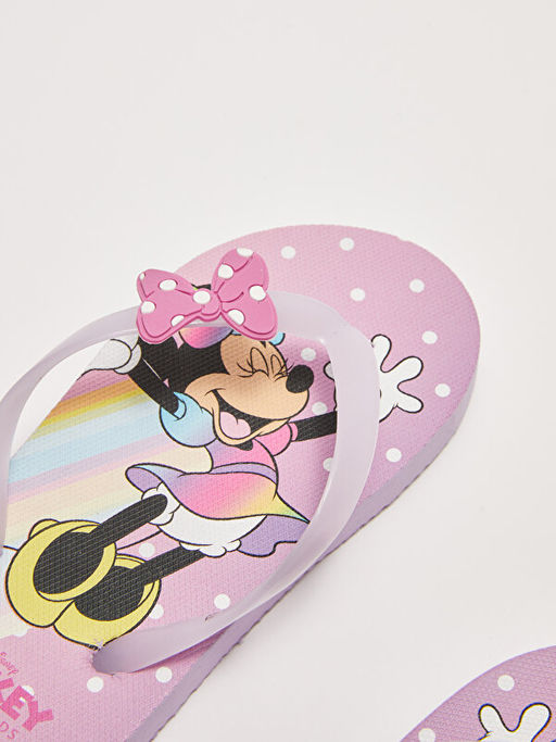 Minnie Mouse Lisansl? K?z ?ocuk Parmak Aras? Plaj Terli?i - Waikiki фото 3