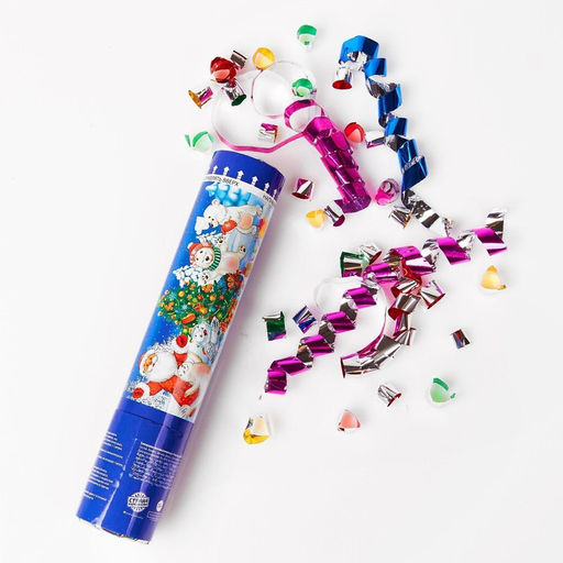 Хлопушка пневматическая Счастья, радости, веселья мишки, фольга-серпантин - Страна карнавалия фото 3