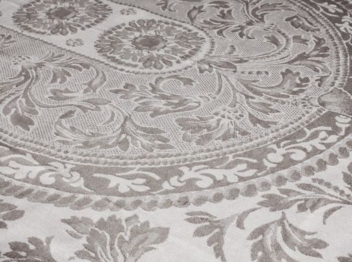 07с24- ЯК Скатерть 178*250 "Овальная" цв. коричневый