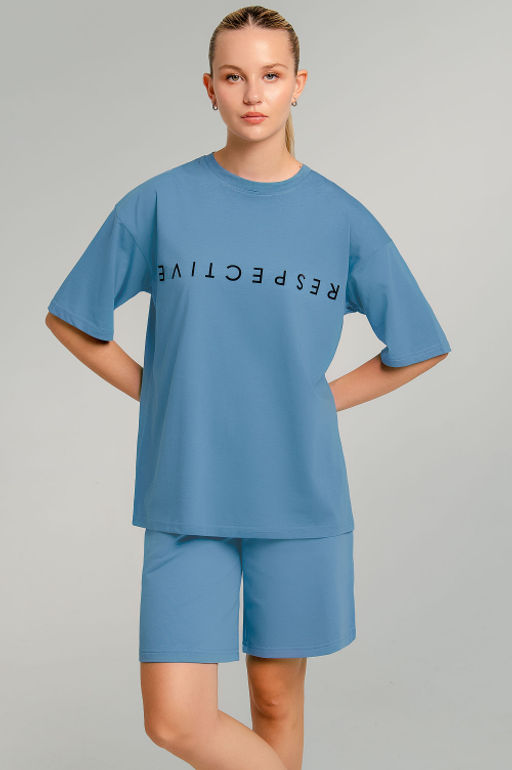 Арт. 51301 Костюм женский с шортами 42-50 (5 шт) Цвет:верх-хаки, низ-хаки