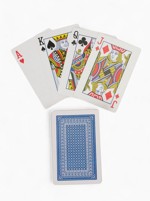 Цена за 10 шт. Карты игральные «Король», колода 54 шт., 5.7×8.7 см, синяя рубашка