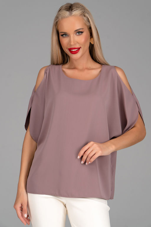 Блузка Аура (мокко) - Эльза фото 4