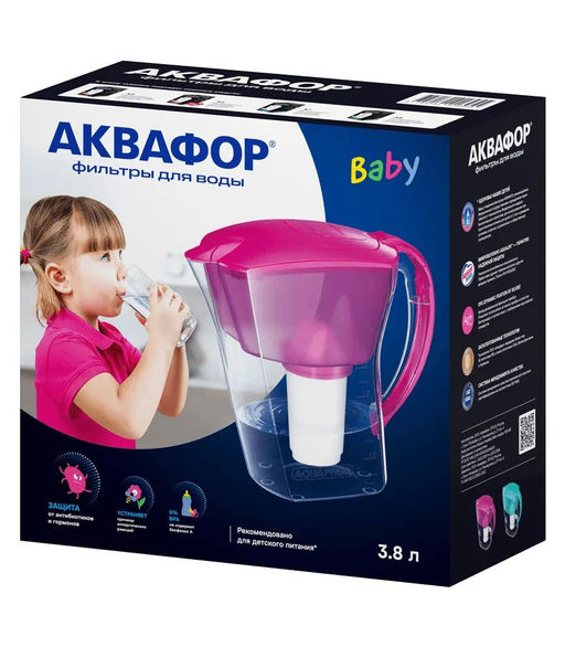 -35% Фильтр-кувшин Baby, 3,8 л (кассета А8) Аквафор  фото 4