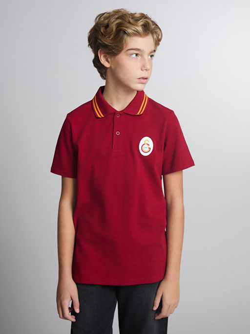 Polo Yaka Galatasaray Bask?l? Erkek ?ocuk Ti??rt