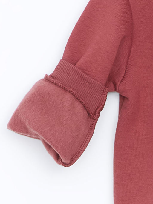 Bisiklet Yaka Uzun Kollu Bask?l? K?z Bebek Sweatshirt 2li - Waikiki фото 3