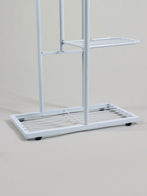 Подставка для цветов Greengo, 8 полок, 43×22×141 см, напольная, металл, белая