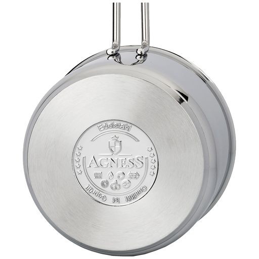 Ковш Agness Монблан 14×9 см 1,5 л нержавеющая сталь индукционное дно  фото 2