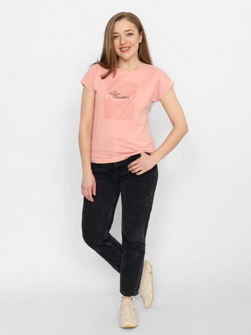 CRB wear/FSSW 60249-28 Футболка женская,коралловый/Ex.Cherubino  фото 3