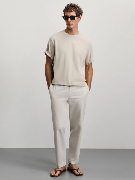 Футболка из смесового хлопка / Zarina  фото 2