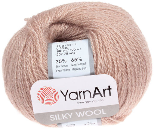 Силки вул (Silky wool) пряжа YarnArt 65% шерсть мериноса 35% искуственный шелк 10х25г/190м