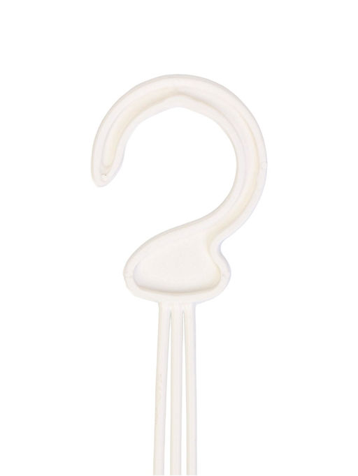 Цена за 8 шт. Подвес для кашпо «Ирис», h=48 см, пластиковый, белый