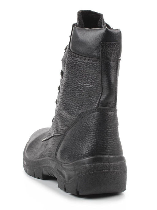 05-9010 BLACK Ботинки зимние мужские (натуральная кожа, искусственная кожа, искусственный мех)