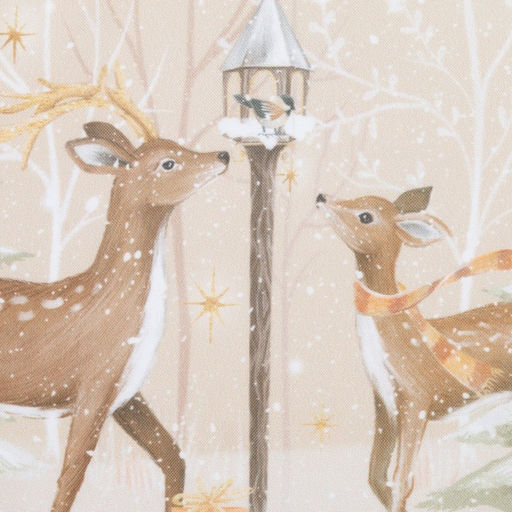 Комплект штор для кухни с подхватами Christmas forest 145?180 см-2 шт., габардин