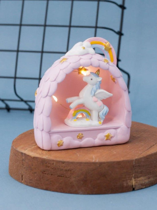 Ночник "Rainbow unicorn", purple (9,5 см), пластик