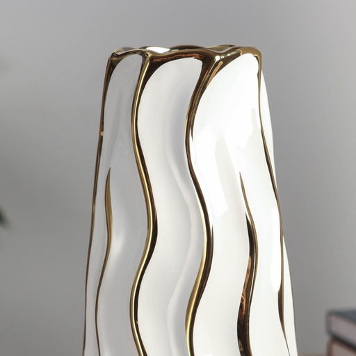 Ваза «Грант элит», d=7.5 см, 29×12 см, керамика, белый