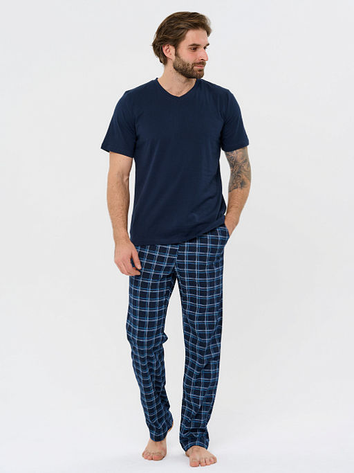 Пижама Грант_М331/темно-голубой - Ihomelux фото 4