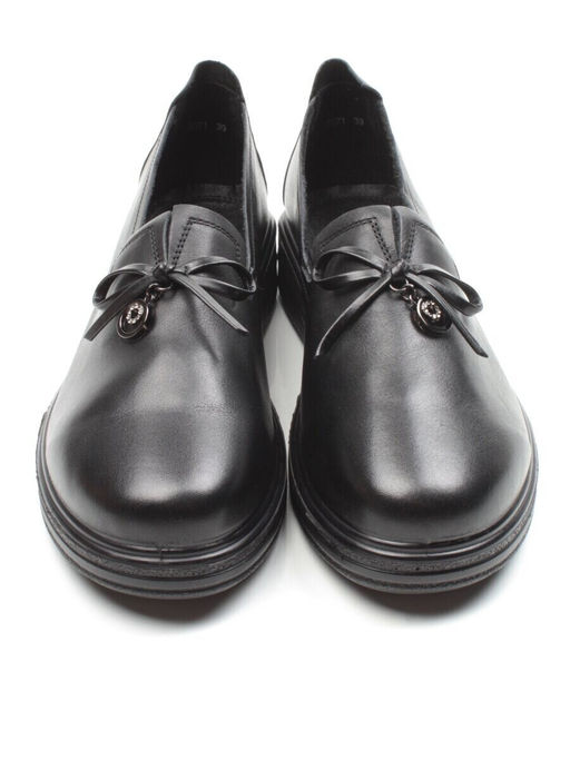 03-5071 BLACK Полуботинки женские (натуральная кожа)