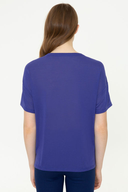 Женская синяя футболка Неожиданная скидка в корзине - U.s. polo assn фото 5