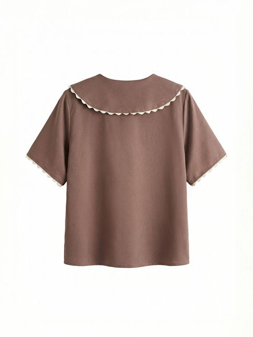 Bebe Yaka K?sa Kollu K?z ?ocuk G?mlek