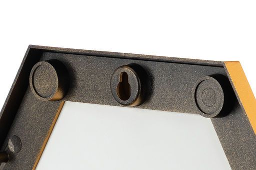 Набор из 4-х интерьерных зеркал 23*23*1,2 см "Соты" с подвесом. пластик