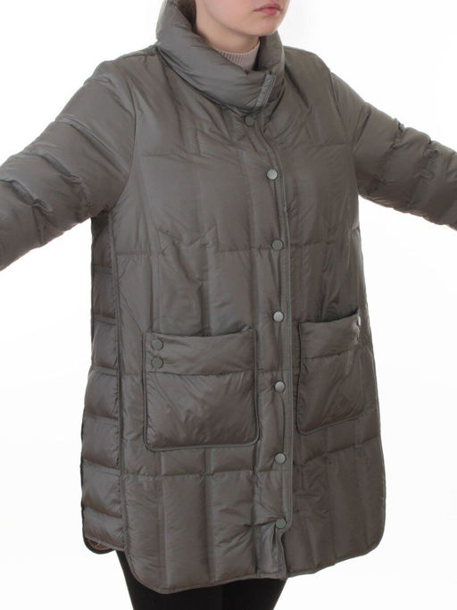 8811 GREEN Куртка пуховая облегченная женская (утиный пух) - Fashion фото 2