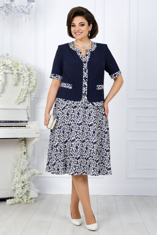 Платье Ninele 7431-Р темно-синий - Mira fashion фото 2543