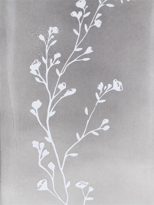 Ваза для цветов стеклянная с деревянной подставкой из темного стекла, 25 х 9 см