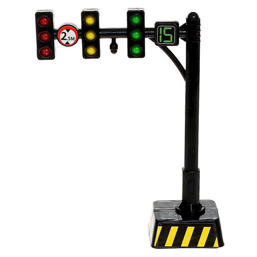 Набор машинок «Спецтехника», 3 шт., дорожные знаки, МИКС