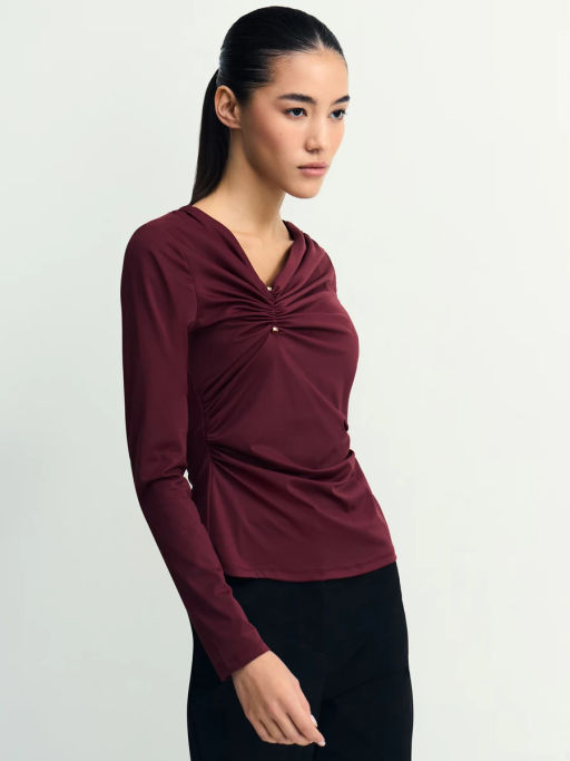 Лонгслив с декоративным узлом / Zarina фото 4