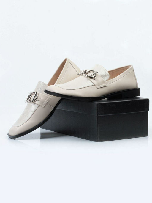03-DP93-3 LT. BEIGE Лоферы женские (натуральная кожа)