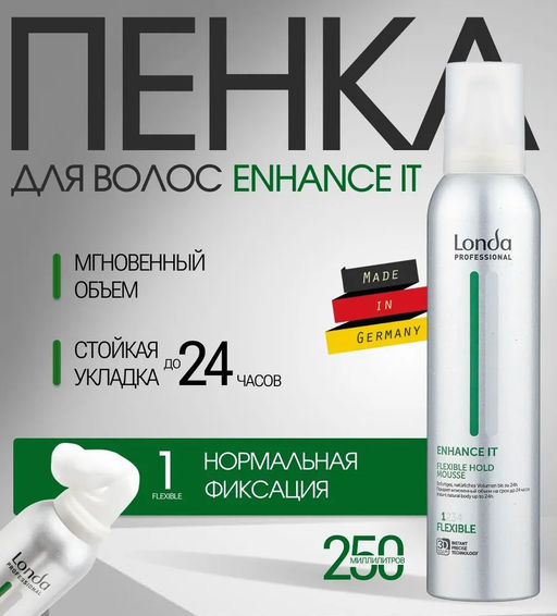 -18% Пена для укладки волос нф Volume ENHANCE IT, 250мл Londastyle