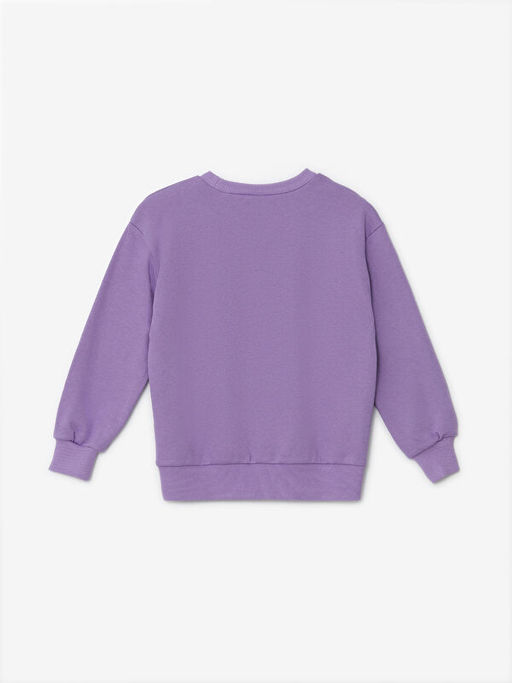 Bisiklet Yaka Bask?l? K?z ?ocuk Sweatshirt - Waikiki фото 2